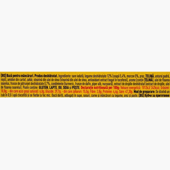 Bază de mâncare Cuburi cu gust de legume 8x10g