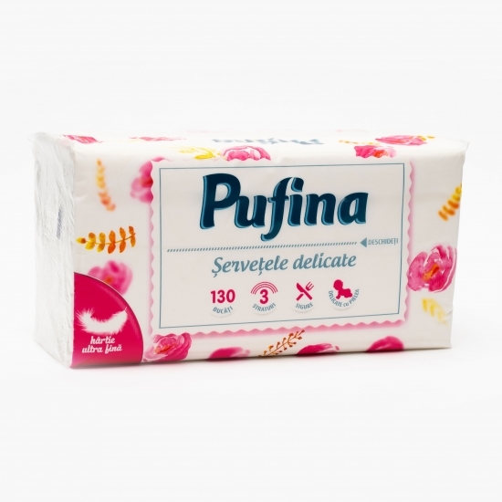 Șervețele faciale mega pack 3 straturi 130 buc