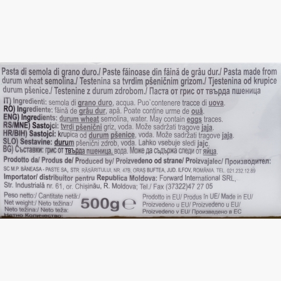 Paste Capellini no 1 grâu dur 3 minute 500g
