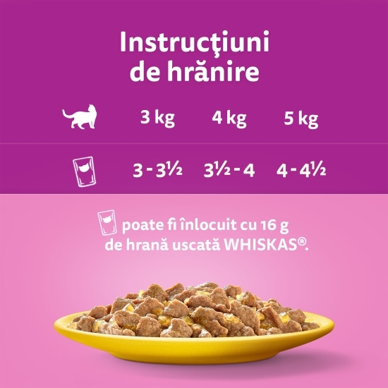 Hrană umedă pentru pisici adulte, 80x85g, cu carne de pasăre în aspic 