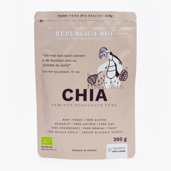 Chia, semințe ecologice pure, 200g