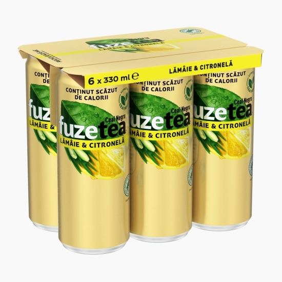 Ceai negru cu lămâie și citronelă 6x0.33l