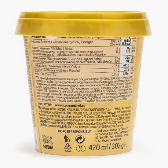 Îngheţată Cookies & Cream, 420ml (302g)