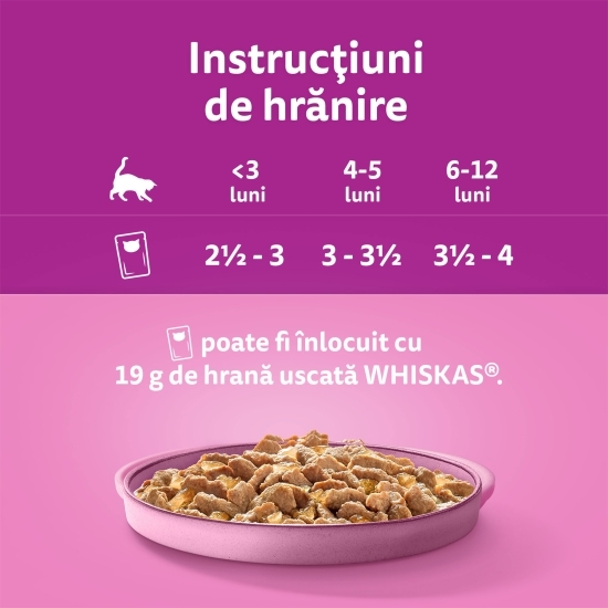 Hrană umedă pentru pisici junior, 4x85g, Pure Delight cu carne de pasăre în aspic