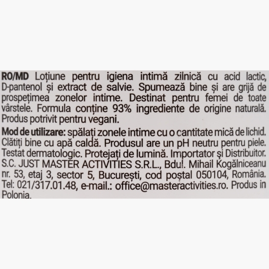 Gel pentru igiena intimă, Comfort, salvie 400ml 