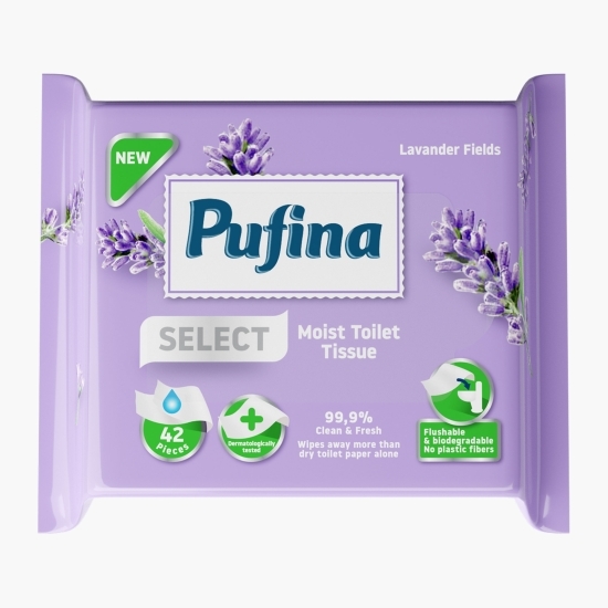 Hârtie igienică umedă Lavender fields, 42 buc