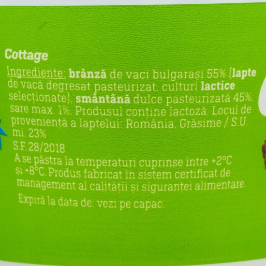 Brânză Cottage cu smântână 175g