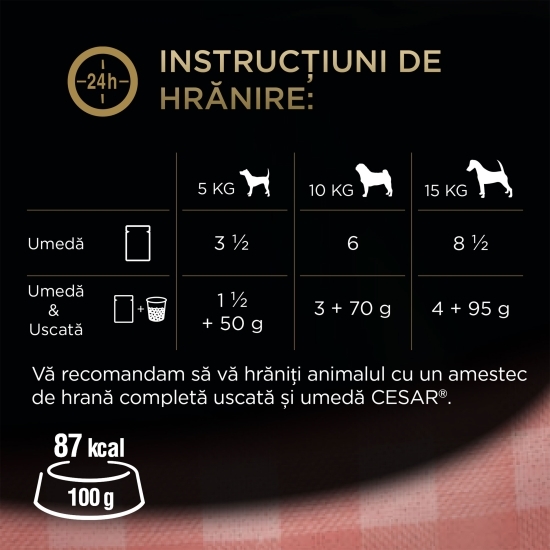 Hrană umedă pentru câini adulți, 4x100g, selecții de carne în sos 