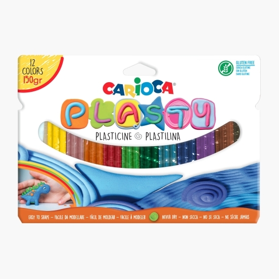 Plastilină 12 culori, 150g