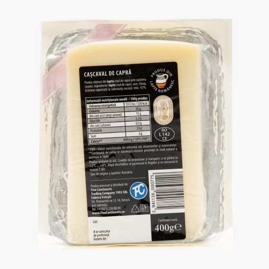 Cașcaval de capră 42% grăsime 400g
