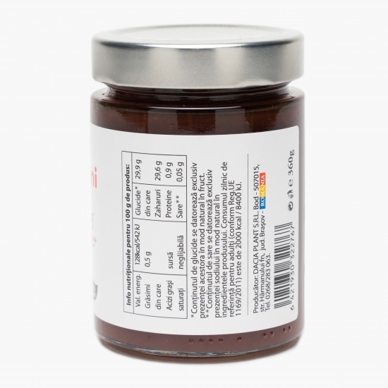 Dulceață de căpșuni fără zahăr adăugat 360g