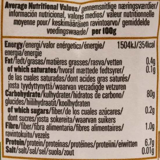 Orez alb eco pentru orez cu lapte 500g