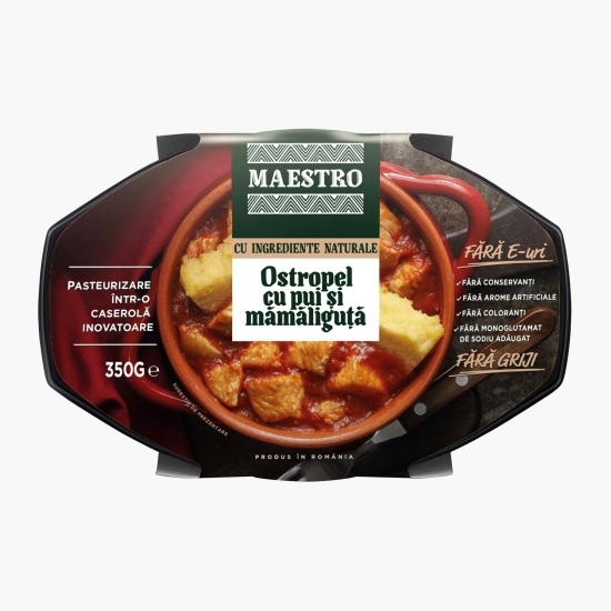 Ostropel cu pui și mămăligă 350g