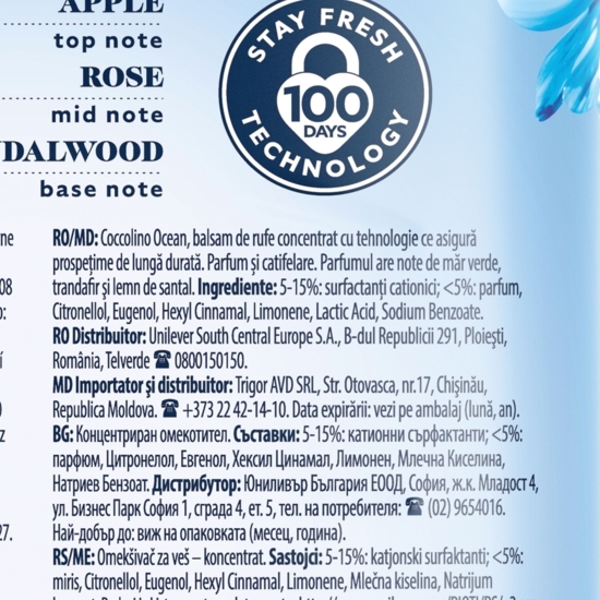 Balsam de rufe Blue Splash, 58 spălări, 1.45l
