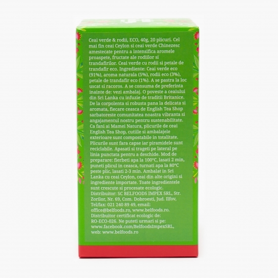 Ceai eco ceai verde și rodie 40g