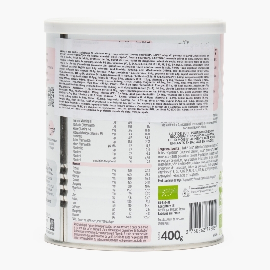 Lapte praf eco pentru copii (Etapa 3), +10 luni, 400g