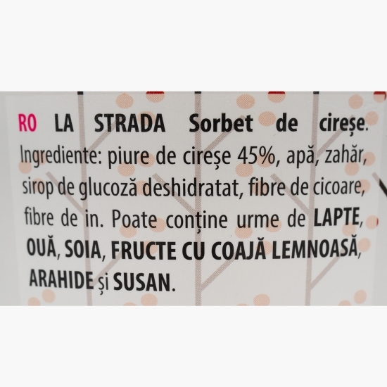 Sorbet de cireșe, 500ml