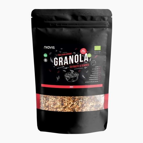 Granola cu fructe și semințe ecologică 200g