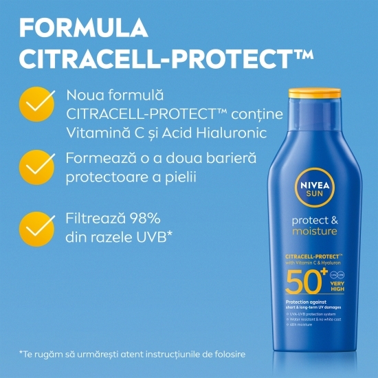 Loțiune de protecție solară SPF50 Protect & Moisture 200ml