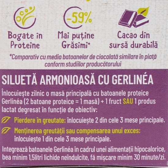 Batoane de ciocolată cu cocos 62g