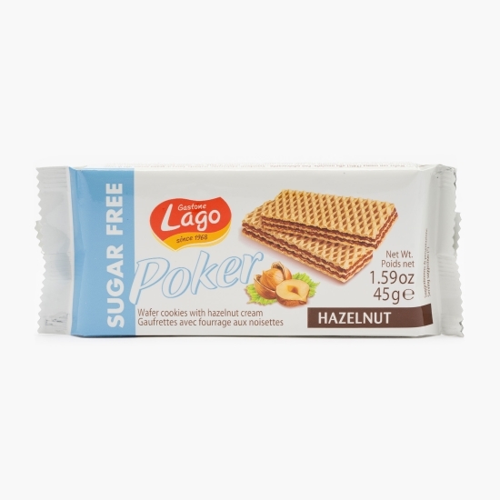 Napolitane cremă alune fără zahăr 45g