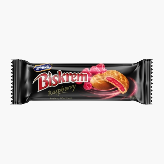 Biscuiți cu umplutură de zmeură 80g