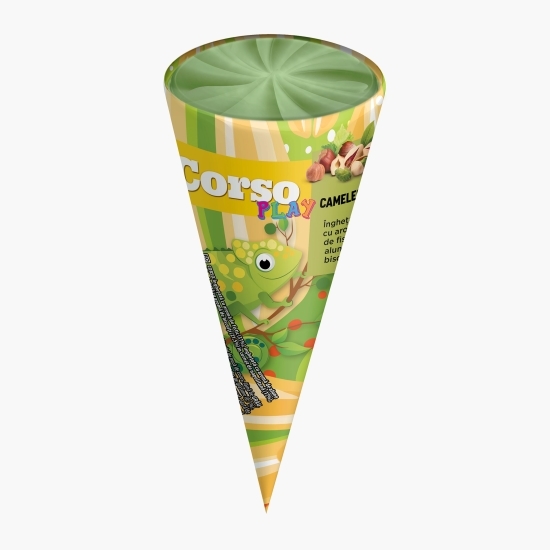Înghețată cu fistic, alune, biscuiți cu glazură de cacao, 120ml (65g)