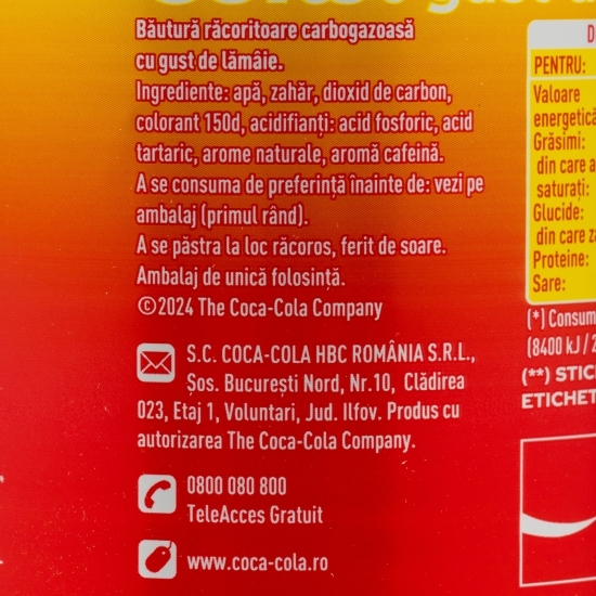 Băutură carbogazoasă lemon 2l