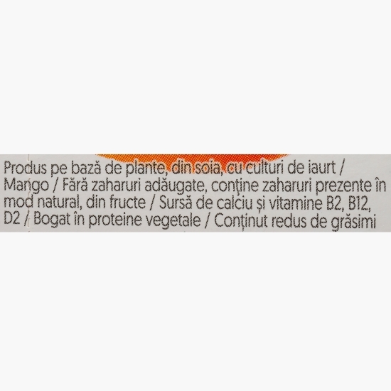 Produs fermentat din soia cu mango, fără zahăr 135g