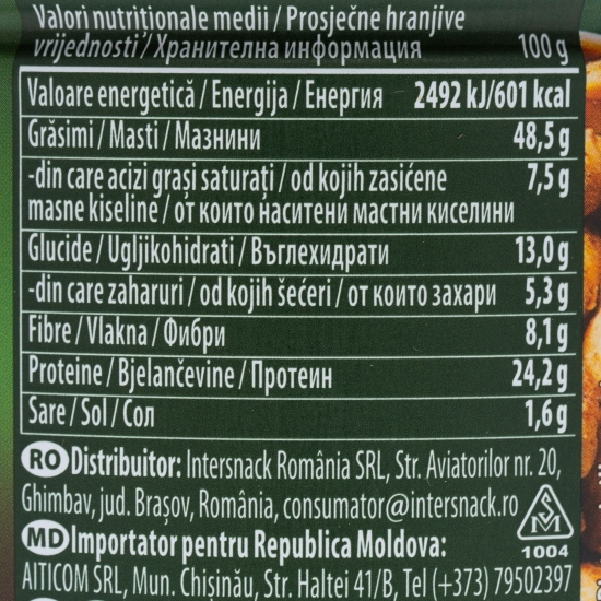Arahide sărate extra rumenite la cutie 135g