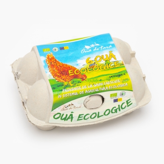 Ouă ecologice, mărime M-L, 6 buc