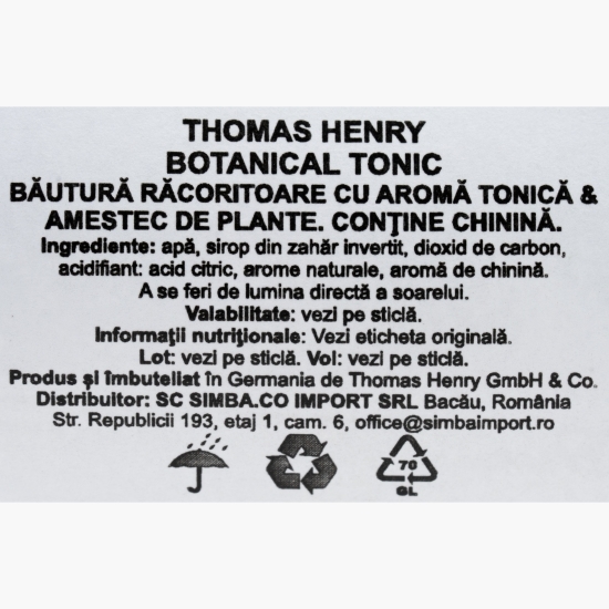 Apă tonică Botanical 0.2l