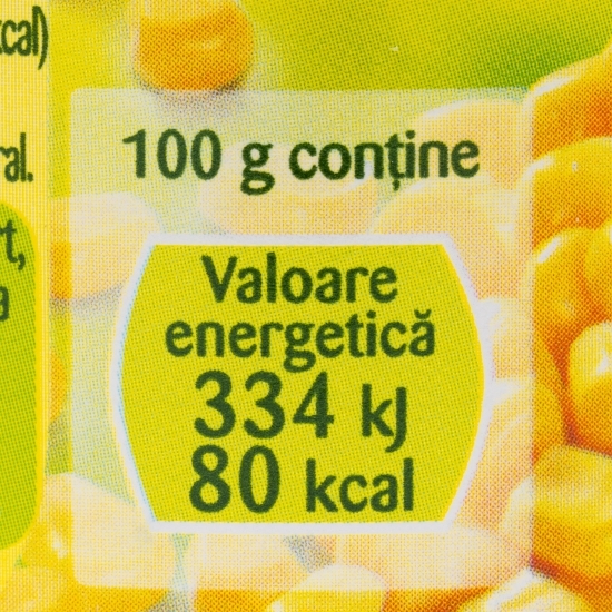 Porumb boabe dulce și crocant, fără zahăr 170g