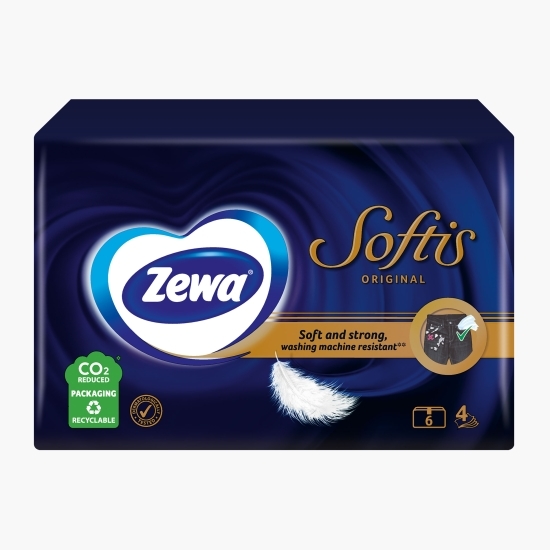 Șervețele nazale Softis Original 4 straturi, 6 pachete