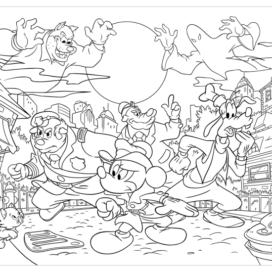 Puzzle Mickey Mouse detectiv 2 in 1, +4 ani