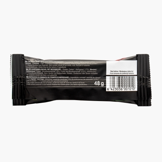 Baton eco din semințe de cânepă cu merișoare Hemp Up 48g