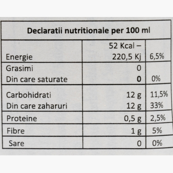 Suc portocale 100%, fără zahăr adăugat 330ml