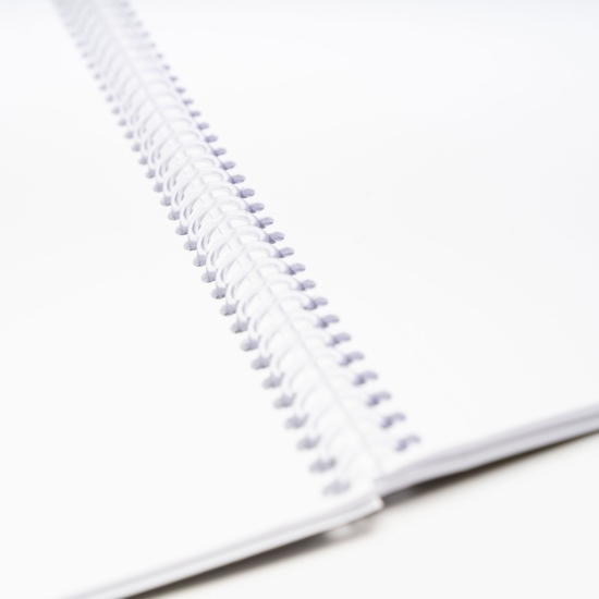 Caiet velină (fără liniatură) Trend, A4, copertă PP, cu spiră, 80 file, 60 g/mp, diverse culori