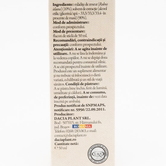 Zmeur mlădițe gemoderivat 50ml