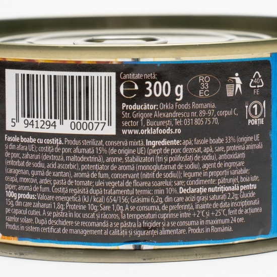  Fasole cu costiță 300g