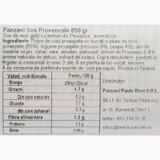 Sos Provencale 650g