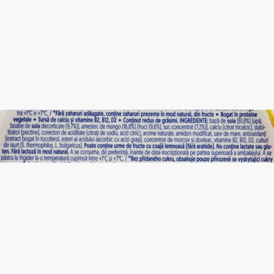 Produs fermentat din soia cu mango, fără zahăr 135g