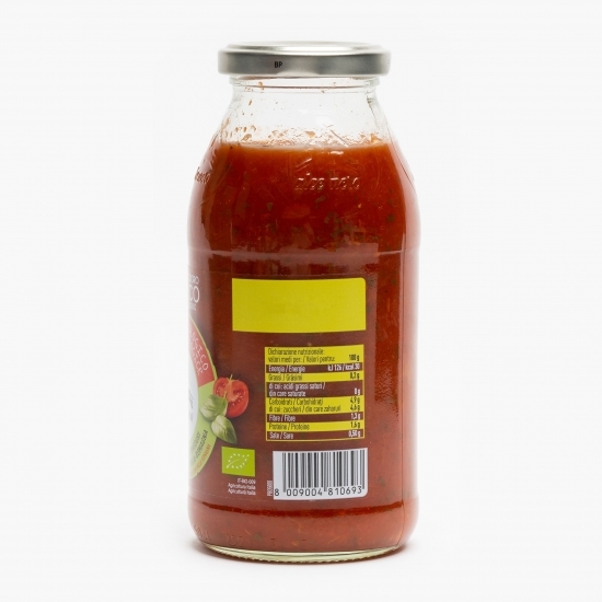 Sos de roșii cu pulpă și busuioc eco 500g