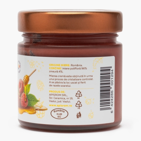 Miere cremă cu zmeură 280g