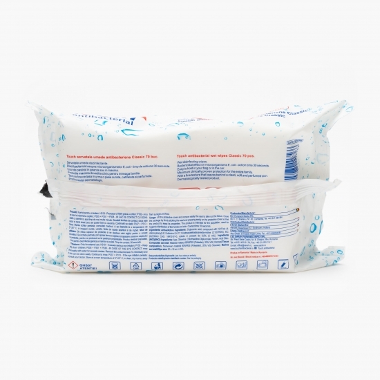 Șervețele umede antibacteriene clasic 70 buc