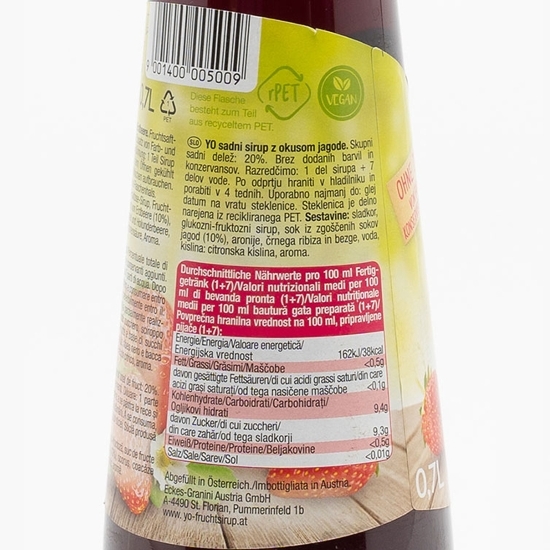 Sirop de căpșuni 0.7l 