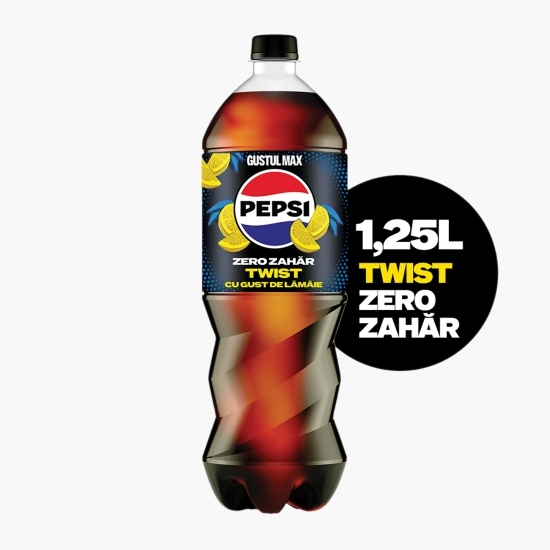 Băutură carbogazoasă aromă cola Twist Zero Zahăr 1.25l
