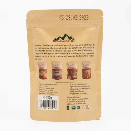 Sare roz de Himalaya grunjoasă 227g