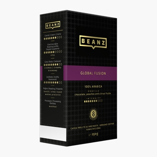Global Fusion 250g, cafea prăjită și măcinată