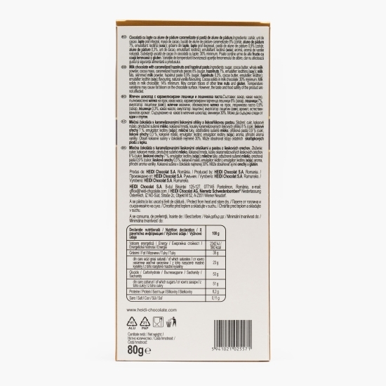Ciocolată cu lapte și alune caramelizate 80g